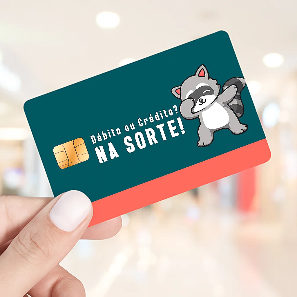 Adesivo para cartão de credito