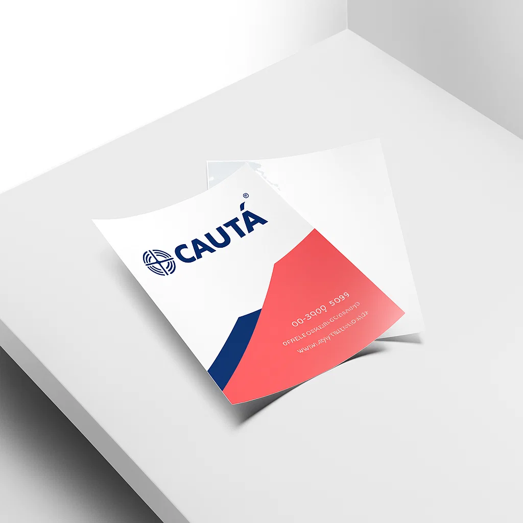 Folheto em Couché Fosco