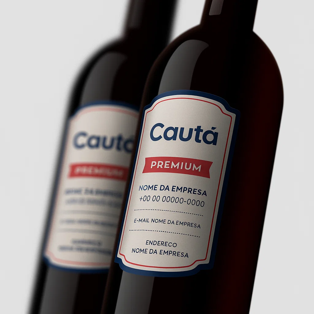 Rótulo para Garrafa de Vinho